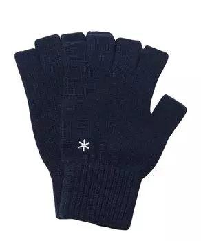 Перчатки шерстяные трикотажные синие L [Snow Peak]