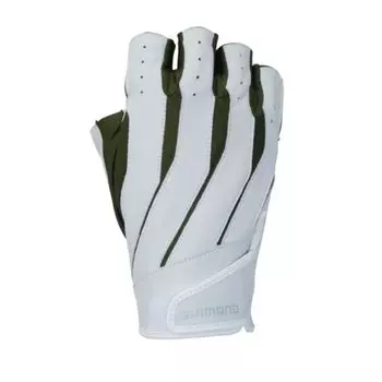 Перчатки SHIMANO 05 Spatula из натуральной кожи для правой руки цвета хаки L GL-16RX