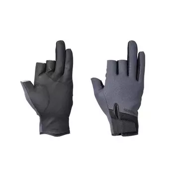 Перчатки SHIMANO Titanium Alpha 3 Cut Charcoal L GL-014V древесный уголь