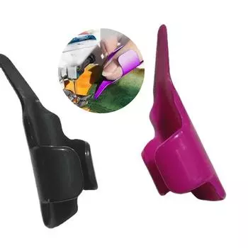 Перчатки-толкатели для шитья пальцев, открытый регулируемый дизайнерский аксессуар, легкий инструмент для глажки крестом, подарок, защита China темно-фиолетового