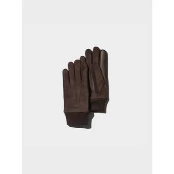 Перчатки Uniqlo Japan Heattech Lining с замшевой отделкой на ощупь 09 BLACK/M