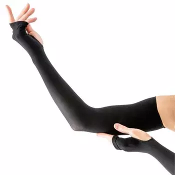 Перчатки UV cut cool touch UV arm Aqua black [Alfax], ощущение, ультратонкое покрытие, Plus,