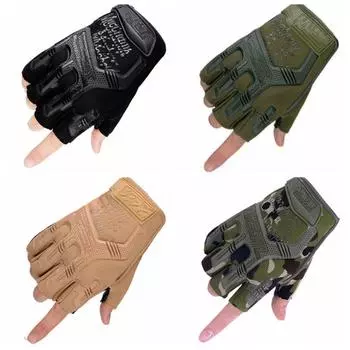 Перчатки велосипедные перчатки защитные мотоциклетные перчатки уплотнительные велосипедные перчатки перчатки с половиной пальца мужские перчатки xl чёрный