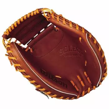 Перчатки Wilson SELECT Baseball Hardball для кэтчера WTAHBT23N86 S Tan