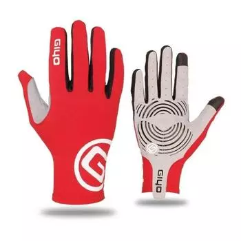 Перчатки впитывающие для езды на велосипеде и мотоцикле красные Standard