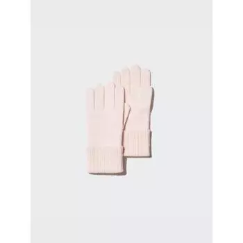 Перчатки вязаные из японского кашемира Uniqlo 31 BEIGE/ONE SIZE