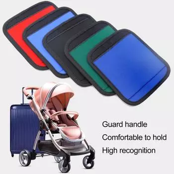 Перчатки Yousheng для багажа, универсальная посадка, удобная ручка, нескользящая, дополнительная защита, застежка-липучка, чехол для багажной ручки оранжевый