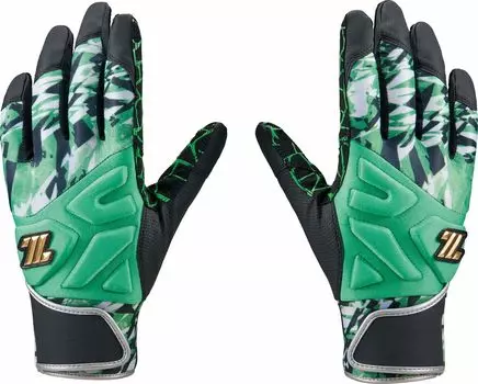 Перчатки ZETT Batting для обеих рук, зеленые x черные, размер L BG18514A (4819)