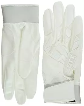 Перчатки ZETT Batting Neo совместимы с перчатками High School Baseball White M BG798HS, Status, двуручные, Rules, (1100), Размер,