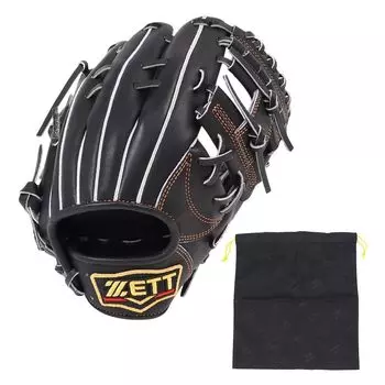 Перчатки ZETT для софтбола для инфилдеров, бейсбольные перчатки Junior Pro Status Genda Model Boys BJGP70751-1900 (Черный/L/Jr) чёрный