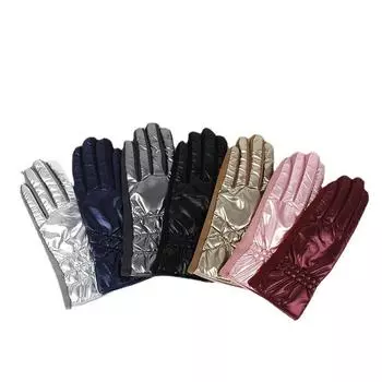 Перчатки женские бархатные утолщенные пуховые ветрозащитные и морозостойкие велосипедные сенсорные перчатки для сенсорного экрана теплые мохнатые темпераментные перчатки хаки