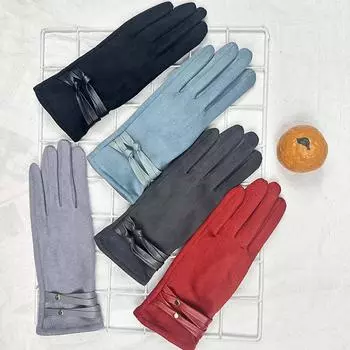 Перчатки женские сенсорные теплые утолщенные холодостойкие перчатки для езды на велосипеде теплые холодостойкие перчатки красный