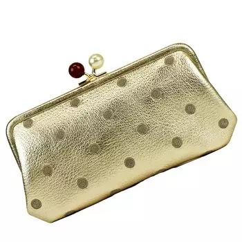 Perche Gamaguchi Long Gamaguchi Goat Genuine Goat Large Popular Green Brand Wallet, Wallet, Wallet, Leather, Womens, Leather, Leather, Cute,
