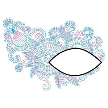 Передача воды Временная татуировка глаз Мода Макияж Подводка для глаз Наклейка Товары для вечеринок 11