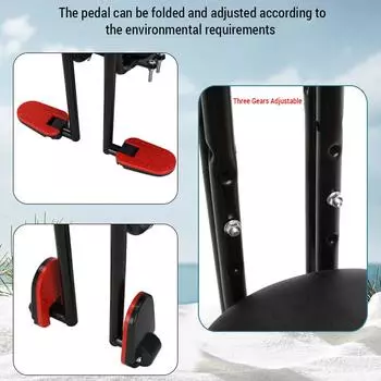 Переднее детское велосипедное сиденье. Детское безопасное велосипедное сиденье с ограждением и подставкой для ног для детей. чёрный