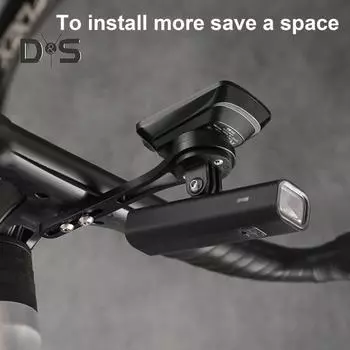 Переднее крепление для велосипеда, кронштейн из алюминиевого сплава со сменной базой для велокомпьютера, регулируемое интегрированное переднее крепление для велосипеда для Garmin Edge