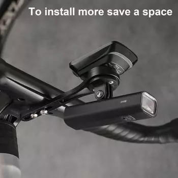 Переднее крепление для велосипеда, кронштейн из алюминиевого сплава со сменной базой для велокомпьютера, регулируемое интегрированное переднее крепление для велосипеда для Garmin Edge