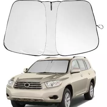 Переднее лобовое стекло, козырек, подходит для Toyota Highlander 2008-2013, УФ-отражатель, складной автомобильный солнцезащитный козырек, автомобильный солнцезащитный козырек на лобовое стекло для Toyota Highlander CRV 2017-2022