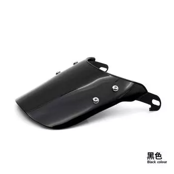 Переднее лобовое стекло мотоцикла в стиле ретро 5-7 дюймов, фара, универсальное регулируемое ветровое стекло, модифицированное чёрный