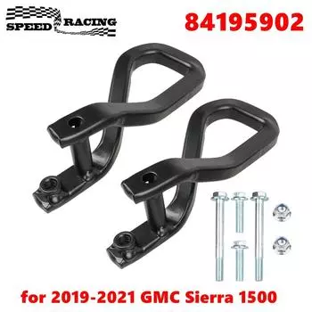 Передние буксировочные крюки с болтами подходят для GMC Sierra 1500 2019-2025 годов, замена 84195902 чёрный