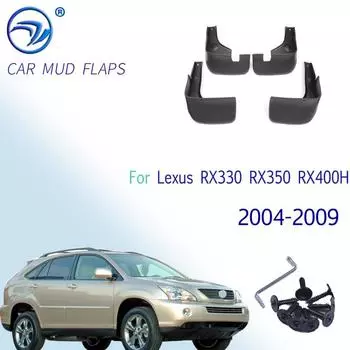 Передние и задние автомобильные брызговики для Lexus RX330 RX350 RX400H 2004-2009, брызговики, брызговики для аксессуаров для крыльев 2004-2009