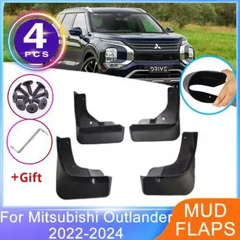 Передние и задние брызговики для Mitsubishi Outlander GM GN ZM MK4 2022 2023 2024, брызговики, защита колес автомобиля