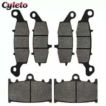 Передние и задние тормозные колодки Cyleto для мотоцикла Suzuki VL 1500 Intrument LC C 1500 2002 2003 2004 VL1500 Boulevard C90 C90T 1 pair Front(left)