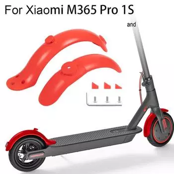 Передние крылья, заднее брызговик, защита от брызг с винтом, резиновая крышка, электрический скутер для Xiaomi M365 Pro 1S, запчасти белый