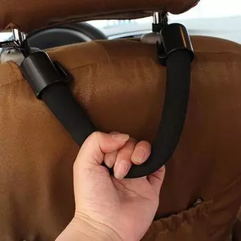 Передние поручни для подголовников Помощник безопасности автомобиля Ручка безопасности Помощник для ручки автомобиля Заднее сиденье Электроусилитель руля Салон автомобиля чёрный