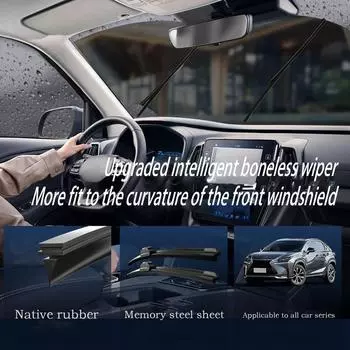 Передние стеклоочистители 2 шт. Зимние стеклоочистители Стеклоочистители для автомобиля Стеклоочистители для ветрового стекла Резиновые Автомобильные Сменные 16 inches