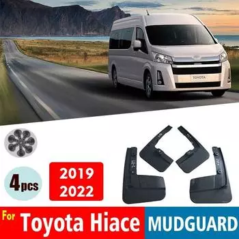 Передние задние 4 шт. ДЛЯ Toyota Hiace - Брызговики Fender Mud Flap Guard Splash Mudflaps Автомобильные аксессуары Auto Styline Mudguard чёрный