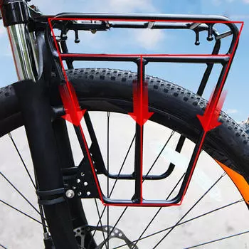 Передний багажник для велосипеда, багажник для грузового отсека, металлический держатель для багажника, максимальная нагрузка 25 кг для велосипеда