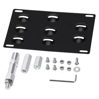 Передний бампер Буксирный крюк Держатель кронштейна для крепления номерного знака для 11-on BMW F-Series F30 F31 F10 F11 F07 F25 F55 F56 F15 3 5 Series чёрный