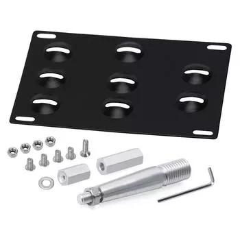 Передний бампер Буксировочный крюк Держатель кронштейна для крепления номерного знака для 08-17 Infiniti 2-го поколения G35 G37 Q50 Q60 и 07-18 Nissan GTR Z34 370z