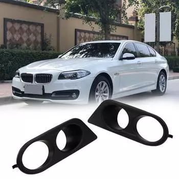 Передний бампер, объемный воздуховод, автомобильные противотуманные фары, 1 пара пластиковых чехлов с двойным отверстием для BMW E46 M3 2001-2006 чёрный