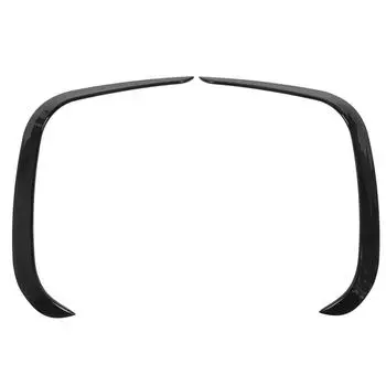 Передний бампер Противотуманные фары Спойлер Глянцевый черный Улучшает аэродинамику автомобиля Передний бампер Боковой сплиттер