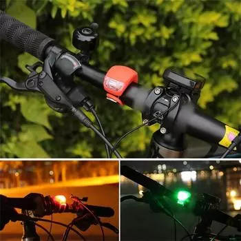 Передний фонарь для велосипеда, силиконовый светодиодный фонарь для переднего и заднего колеса, вспышка, предупреждающий фонарь, водонепроницаемый задний фонарь, аксессуары для велосипеда белый