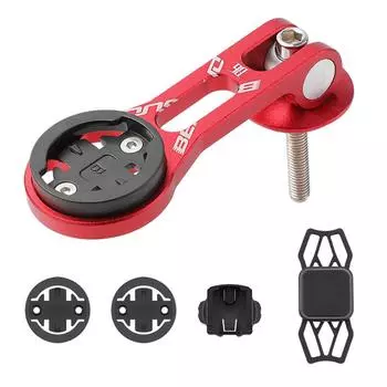 Передний кронштейн для крепления компьютера на велосипеде, телефона, фонарика, многоразовый для езды на велосипеде Stand and phone holder темно серый