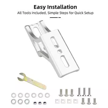 Передний несущий блок для складных велосипедов Brompton Cline, усовершенствованный алюминиевый адаптер Pig Nose, регулируемый по высоте подседельный штырь белый