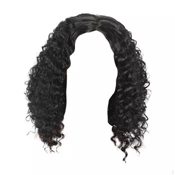 Передний вьющийся парик Человеческий 11,81 дюйма Элегантные очаровательные шиньоны для покупок