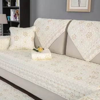 Передняя и задняя часть из чистого хлопка, простая хлопковая подушка для дивана, тканевая подушка для дивана, нескользящая модная хлопчатобумажная ткань для дивана, полотенце 70*70