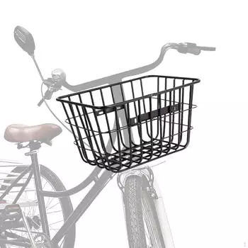 Передняя и задняя корзина для велосипеда Велосипедная стойка Металлическая проволока Для хранения велосипедов