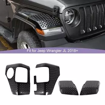 Передняя колесная арка Уголок Задние фонари Крышки Подходит Для Jeep Wrangler JL 2018 Up Внешние аксессуары для автомобиля