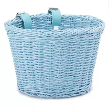 Передняя корзина для велосипеда, регулируемая, водонепроницаемая, для детей, детский велосипед (Голубое небо)