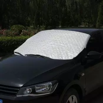 Передняя крышка от снега и инея для лобового стекла автомобиля, водонепроницаемая зимняя защита для автомобилей, солнцезащитный козырек, толстый протектор