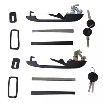 Передняя левая и правая внешняя ручка двери и 2 ключа для VW Golf MK1 MK2