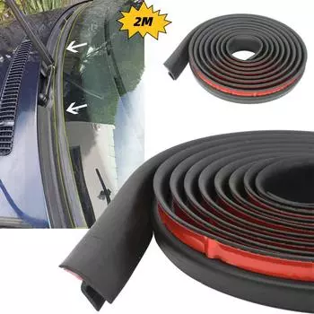 Передняя лобовая уплотнительная полоса h-типа для автомобиля, защита кромки окна крыши автомобиля, водонепроницаемая, звукоизоляционная, пыленепроницаемая уплотнительная полоса, отделка CHINA