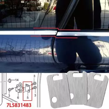 Передняя нижняя дверная петля автомобиля, выравнивающие шайбы, прокладки, проставки для VW A4 Skoda Seat Golf Jetta 4 Touareg Bora, провисание