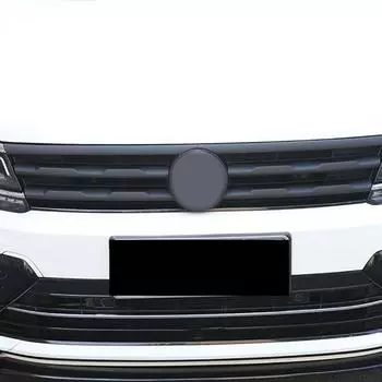 Передняя панель Средняя сетчатая полоса Черная самурайская средняя сетчатая полоса для Tiguan MK2 2016-2024 Решетка радиатора Молдинги Полосы Крышка Отделка матовый черный