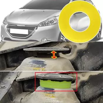 Передняя стойка автомобиля, верхнее крепление, башенная подвеска, амортизирующая накладка, аксессуары для Peugeot 208 A9 3008 T8 2012 2013 2014 2015 2016 1PC